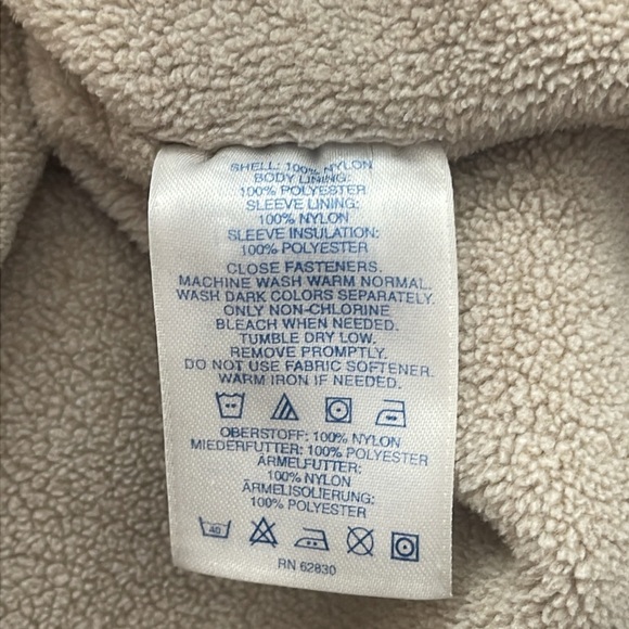 Lands End Green Lined Plush Jacket Size M (10-12) - Picture 4 of 6